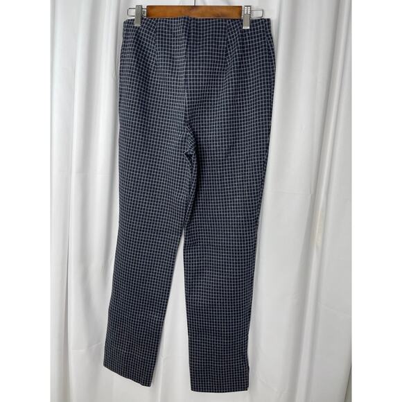 J. Jill slacks pants trousers women's medium (see notes) gray checked on black - Picture 4 of 15